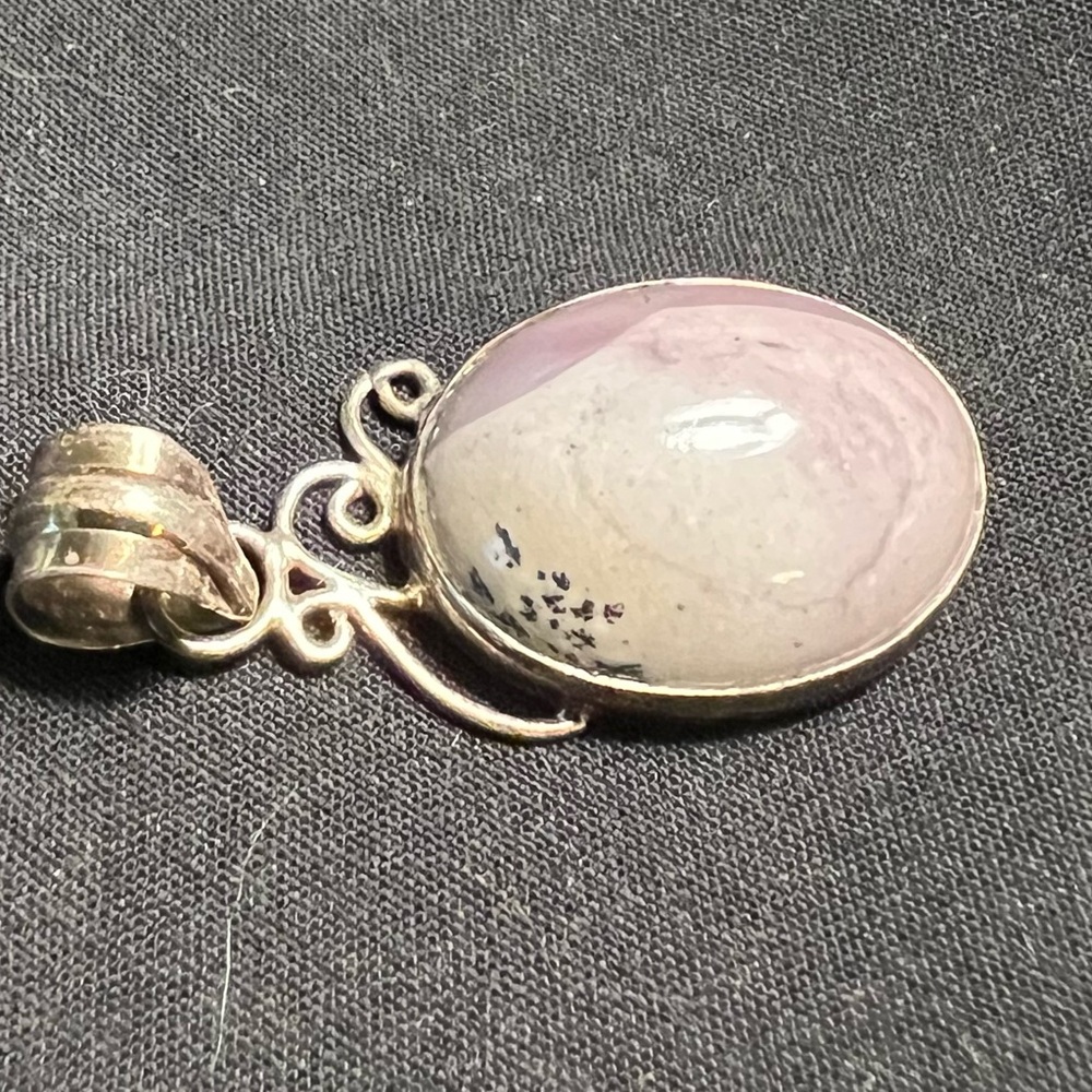 Sterling and Rose Quartz Pendant
